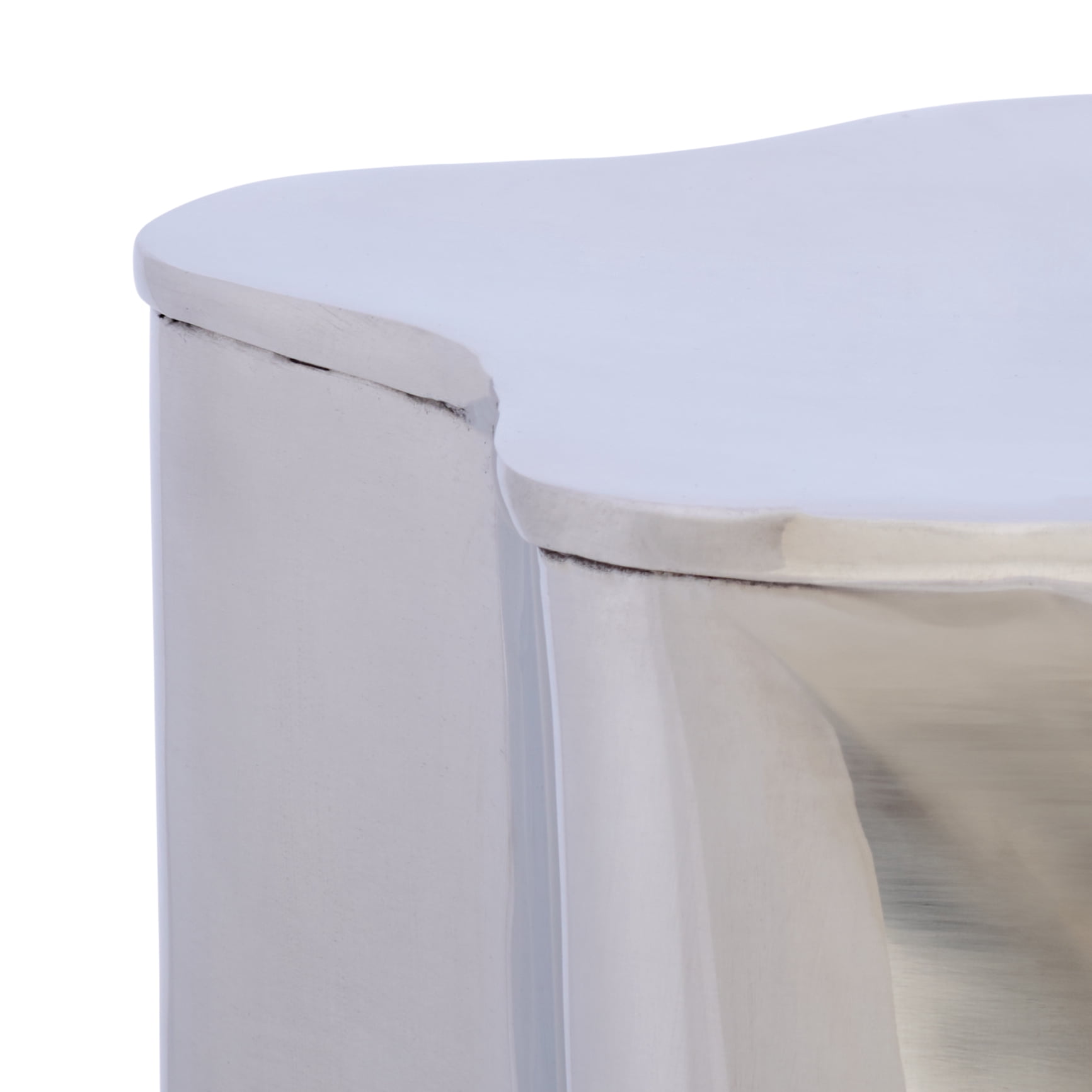 Safavieh Tonnie Modern Metal Curved End Table, Silver