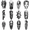 3A, variant on 12 Realistic Temporary Tattoos, Waterproof Long Lasting Body Stickers Jesus Zeus Pharaoh Adult Men Women Tattoo Stickers Arm Leg Thigh
