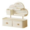 thumbnail image 2 of Desk Organizer Cute Student Stationery Tray Pencil Cup Modern Office Desk Pencil Cup Trendy Study Table Accessory, 2 of 9