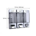 thumbnail image 6 of PartyKindom Shampoo Dispenser Pump for Bathroom with Transparent Wall Installation, 6 of 16