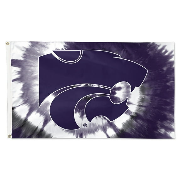 WinCraft Kansas State Wildcats 3' x 5' Tie-Dye Deluxe Single-Sided Flag