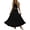 Black-Skirt, variant on Boho Skirts for Women High Waist Flowy A Line Midi Casual Summer Skirt with Pockets Elastic Waistband Black L