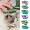 thumbnail image 2 of huanledash Pet Hair Comb 3-in-1 Pet Maggafe Brush with Soap Dispenser Mango-shaped Pet Bath Soft Bristles Brush Pet Supplies, 2 of 8