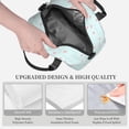 thumbnail image 5 of DouZhe Lunch Bags for Women and Men, Modern Memphis Style Shapes Prints Reusable Portable Insulated Cooler Waterproof Lunch Tote Bag for Travel Work Picnic, 5 of 7