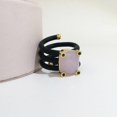 thumbnail image 1 of New coming Gemstone ring with leather rope Spanish bear Style Earrings Valentine‘s Gift Colorful Fine Jewelry, 1 of 7