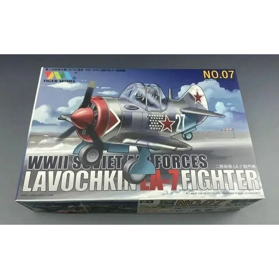 Tiger Model 107 Lavochkin La-7 Fighter Q Edition Cute Series Plastic Airplane Assembly Model