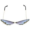 thumbnail image 4 of MLINS Butterfly Sunglass With Inlaid Rhinestones Female Butterfly Sunglasses Party Rimless Glasses, 4 of 8