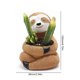 thumbnail image 4 of Macetero Suculento Resina Regalo Navidad Soporte para Plantas Con Flores Perezoso (perezoso), 4 of 4