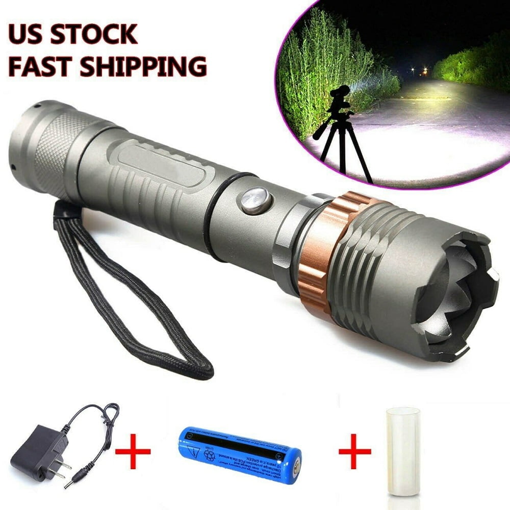 Details about   Tactical LED 990000LM Flashlight Rechargeable Torch & Battery &Charger