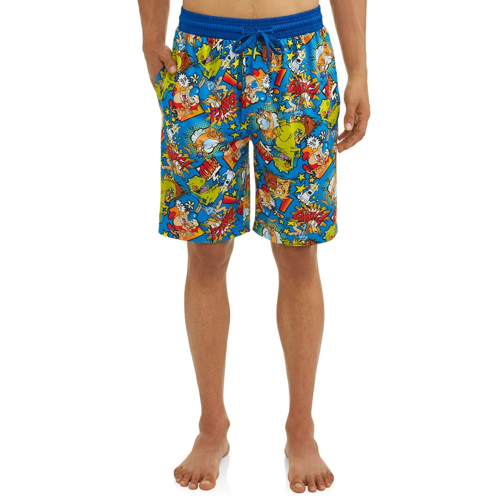 Nickelodeon - Nickelodeon Men's Retro Character Pajama Sleep Jam Short