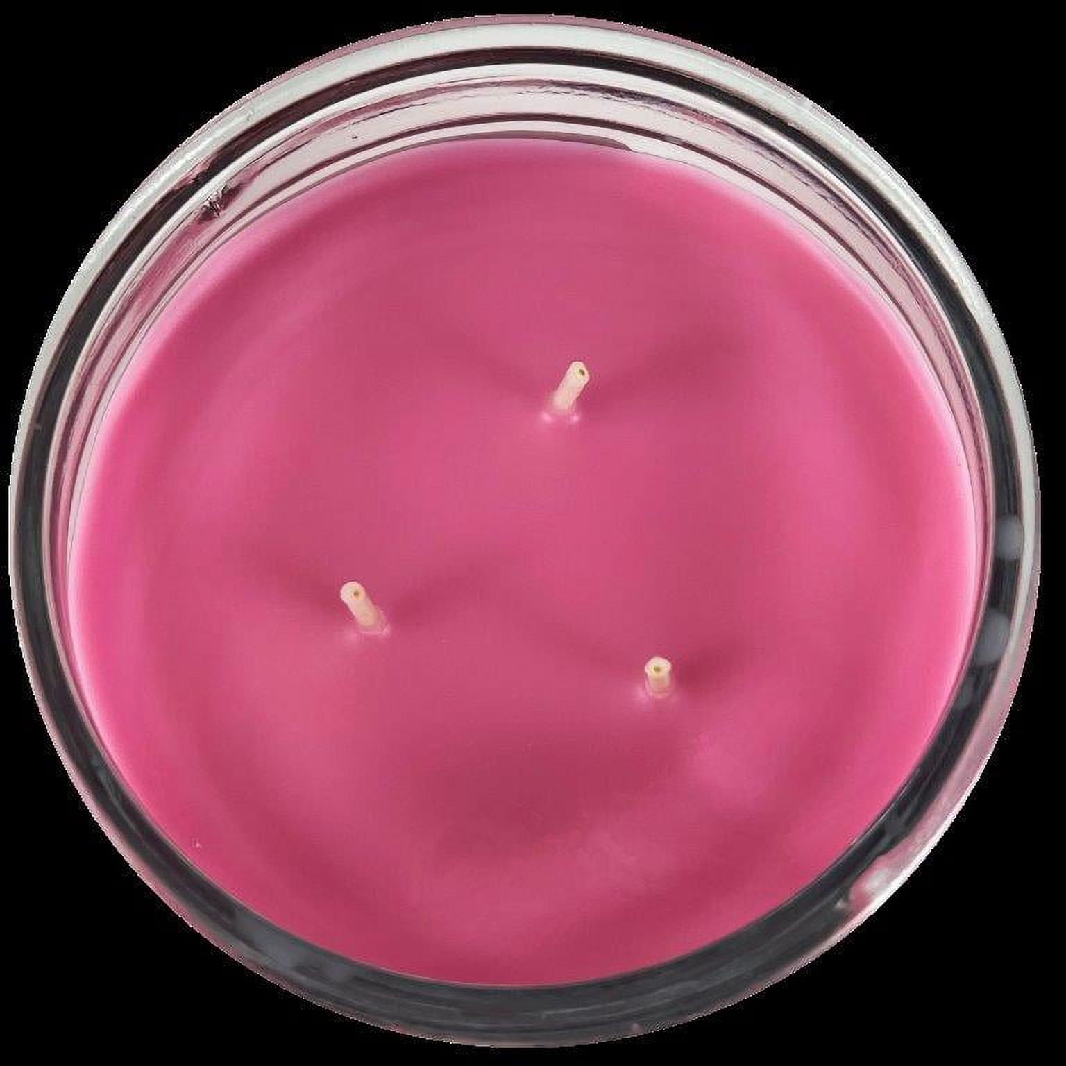 (3 pack) Mainstays Plumeria Palm Scented 3-Wick Glass Jar Candle, 11.5 oz.