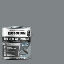 2 Pack, Bright Aluminum, Rust-Oleum 580 Fibered Aluminum Roof Coating - 301907, Gallon