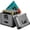 Silver, variant on Odyssey KLP2SIL 70 12" Vinyl Krom Series Stacking Record/Utility Case - Silver