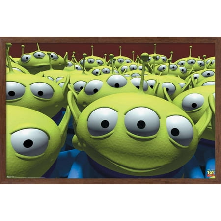 Disney Pixar Toy Story - Aliens Wall Poster, 14.725" x 22.375", Framed