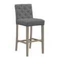 thumbnail image 4 of Set of 2 Benito Brown Faux Leather Dining Chair with Black Iron Legs, 4 of 5