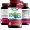Candida Support for female, Feminine balance Complex | Oregano & Caprylic Acid Blend | Detox & Cleanse Probiotics | Supports Healthy Intestinal Flora & Immune Function for Women | Grow Vitamin