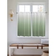 thumbnail image 6 of Kitchen Curtains 54 Inches length, Sage Green Ombre Window Treatment Curtain Drapes, Modern Sage Green Abstract Art Decorative Window Curtains for Bedroom Cafe, 52"x54", 2 Panels, 6 of 7