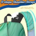 thumbnail image 5 of Green and Purple Marble Pattern 17" Waterproof Oxford School Backpacks for Teens, S-Shape Padded Straps, for School, Travel, Hiking, Camping, 5 of 5