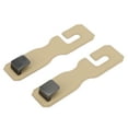 thumbnail image 1 of Ofertas Únicas 2 Pcs Gancho Universal para Reposacabezas de Asiento de Automóvil para Bolsos y Mochilas Beige 6.50"x1.73", 1 of 7