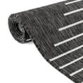 thumbnail image 6 of Unique Loom Outdoor Modern Collection Area Rug - Tambor (10' Round Charcoal Gray/Ivory), 6 of 11