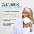 thumbnail image 5 of ISOCLEAN Face Towel - Box of 60 Make Up Remover Wipes, Disposable Towels Made with Soft Organic Cotton, Gentle On Sensitive Skin, Ideal for Facial Cleansing and Removing Cosmetic Residue, 5 of 8