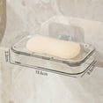 thumbnail image 1 of Wall Mounted Double Layer Soap Dish Holder Non Slip Drainable Bathroom Organizer Universal Size Tabletop Storage Shelf, 1 of 4