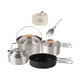thumbnail image 3 of Utensilios de cocina para acampar, olla de acero inoxidable, sartén, tetera, juego de cocina con bolsa de almacenamiento, juego de cocina para, 3 of 9