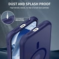 thumbnail image 6 of Case for iPhone 11,Decase Magnetic Translucent Shell,Support Wireless Charging & Magnetic Car Mount,Military Grade Drop Protection Matte Phone Cover,for iPhone 11 - darkblue, 6 of 6