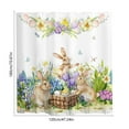 thumbnail image 3 of Hometravel Easter Themed Bathroom Shower Curtain, Fabric Linen Curtain with 12 Hooks, No Drill Easy Installation Curtain for Bathroom, Holiday Decor for Tub and Shower Area, 3 of 6