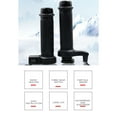 thumbnail image 3 of Motorcycle Heated Hand Grip, Easy To Install 12V Motorcycle Heated Handlebars 3 Gears Wide Compatibility  for Cold Winters, 3 of 7