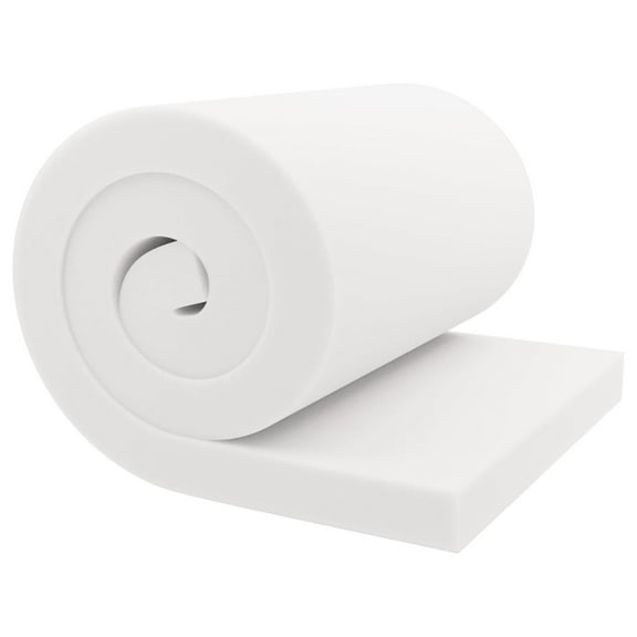 Upholstery Cushion Foam - 2" x 24" x Custom Length, 44ILD Firm - Made in USA white
