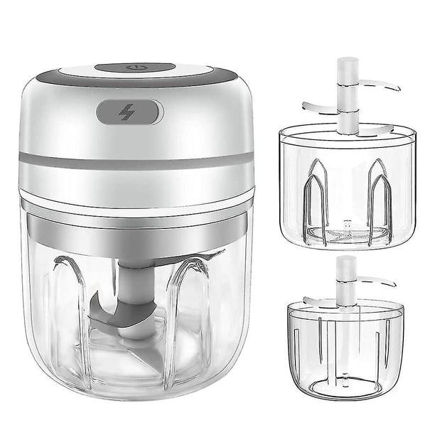 Procesador de alimentos ultracompacto, diseño 4 en 1 para un uso versátil, picado rápido y eficiente, libre de BPA y resistente al agua, perfecto para cocinas concurridas y aventuras al aire libre