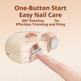 thumbnail image 4 of 2-in-1 Electric Nail Clipper and Polisher, Automatic Nail Trimmer with Anti-Pinch Safety Design, Portable Rechargeable Grooming Tool for All Ages, 4 of 10
