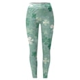 thumbnail image 3 of MKLEKYY Leggings para mujer, mallas estampadas para mujer, leggings deportivos de yoga de control para mujer, leggings de cintura alta 3894, 3 of 3