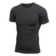 thumbnail image 1 of Men Compression T-Shirts Quick Drying Basketball Running Short Sleeve Sports Tight Base Layer Black L, 1 of 10