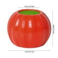 thumbnail image 2 of Pumpkin Vase, Plastic Flower Vase, Halloween Decoration For Bookshelf Mantel Table Fireplace Coffee Table, Orange And Red, 13x10x6.5cm Durable Lightweight Plastic, 2 of 6