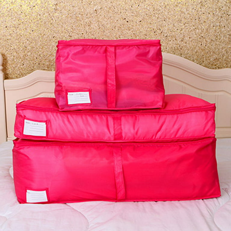 Folding Zippered Clothes Bed Sheet Quilt Storage Bag Holder