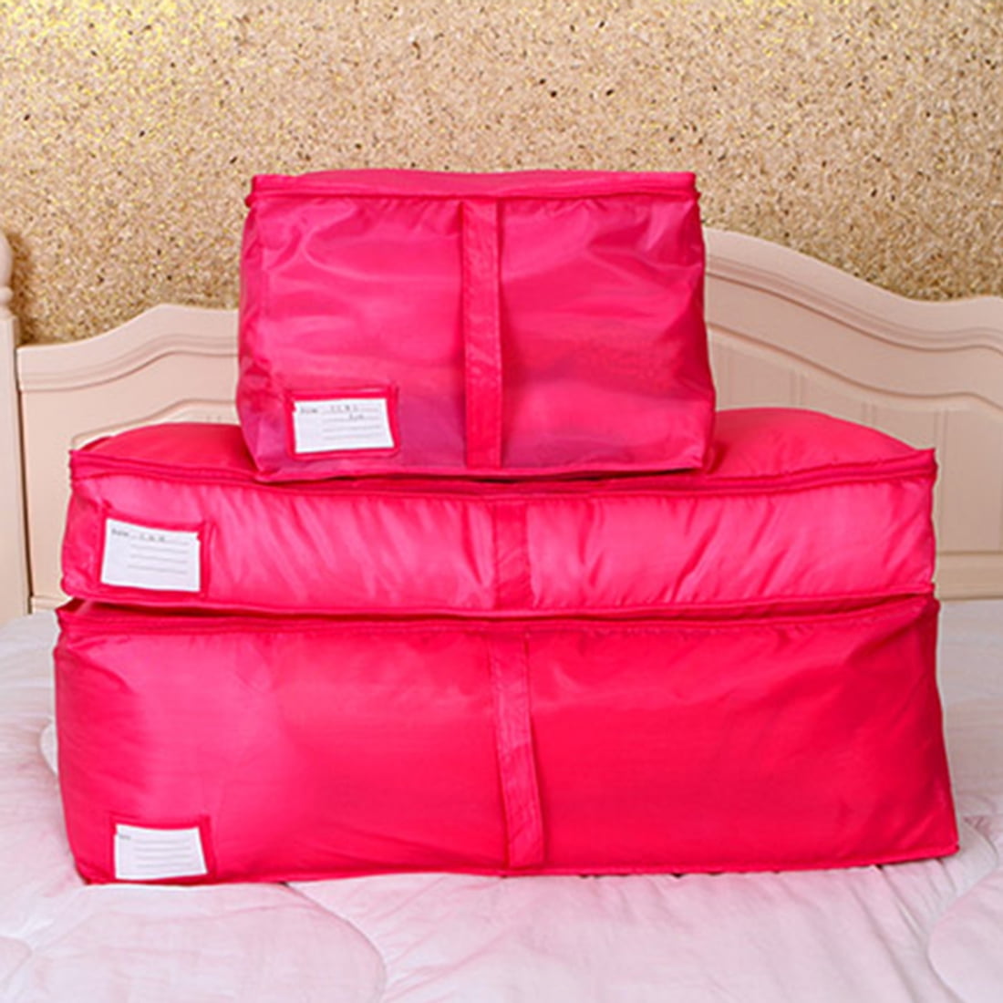 Zippered Foldable Clothes Beddings Storage Bag Holder Quilt Duvet