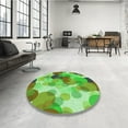 thumbnail image 4 of Ahgly Company Machine Washable Indoor Rectangle Transitional Emerald Green Area Rugs, 5' x 8', 4 of 7