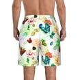 thumbnail image 3 of Naloa Floral Vintage Men's Beach Shorts, Surfing shorts, Swim trunks, Quick Dry Swim Trunks for Surfing Beach Fun - X-Large, 3 of 9