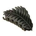 thumbnail image 1 of Hair Claw Clip Easy to Use Leaf Shape Matte Smooth Fasten Tightly Hair Clamp for Daily Wear, 1 of 10