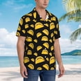 thumbnail image 4 of Multicolored Airplanes Mens Hawaiian Shirt Short Sleeve Casual Button Up Tropical Summer Beach Shirt, 4 of 9