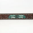 thumbnail image 3 of BE BAR H EQUINE Natural Floral Hand Painted Western Fashion Premium Leather Men And Women Belt Brown, 3 of 4