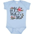 thumbnail image 3 of Inktastic Our First Mother's Day Pink Flowers Boys or Girls Baby Bodysuit, 3 of 5