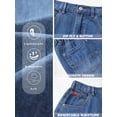 thumbnail image 5 of EMMIOL Y2k Baggy Denim Shorts for Women Wide Leg Mid Rise Bermuda Streetwear Boyfriend Shorts with Pockets, 5 of 9