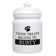 Personalization Mall Happy Dog Pet Treat Jar