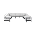 thumbnail image 3 of Meridian Furniture Nizuc White Outdoor Patio Modular Sectional, 3 of 7