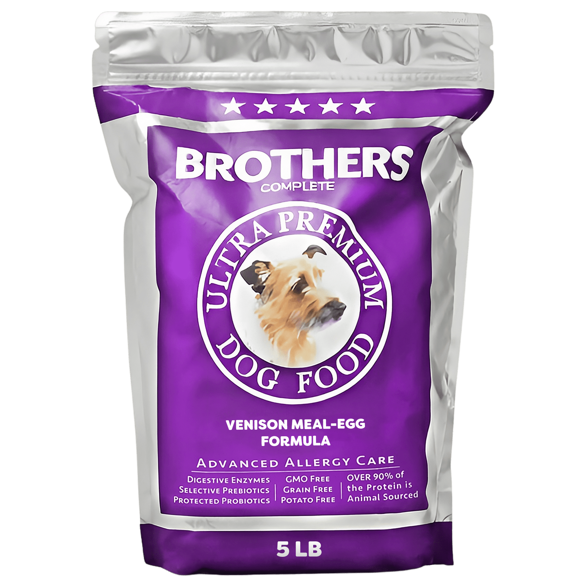 Brothers Dog Food Venison & Egg Grain-Free Gut Health Dry Dog Food, 5-lb Bag
