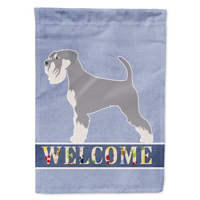 "Treasures BB8350GF Schnauzer Bandera de jardín de bienvenida, tamaño, multicolor" Caroline's Treasures BB8350GF