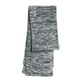 thumbnail image 2 of Sport Tek Adult Unisex Regular Marled Scarf Black/Ir Gy/Wh One Size Fits All, 2 of 2